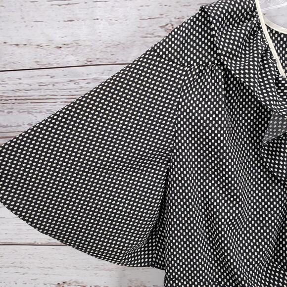 Who What Wear Polka Dot Ruffle Cap Sleeve Wrap Dress Size XL - Picture 6 of 12